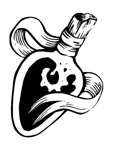 Potion Bottle Tattoo Meaning, PNG and SVG