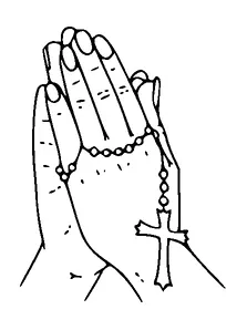 Praying Hand With Cross Chain Tattoo Meaning, PNG and SVG