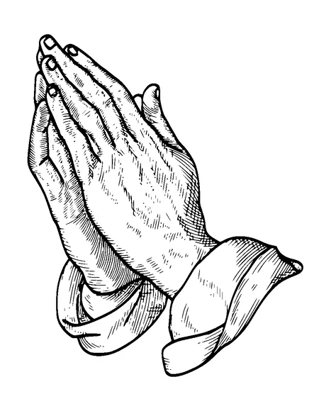 Praying Hands Tattoo Meaning, PNG and SVG