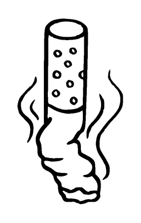 Put Out Cigarette Tattoo Meaning, PNG and SVG