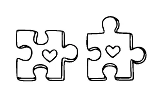 Puzzles With Heart Tattoo Meaning, PNG and SVG