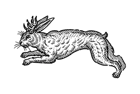 Rabbit Drawing Tattoo Meaning, PNG and SVG