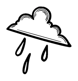 Rainy Cloud Tattoo Meaning, PNG and SVG