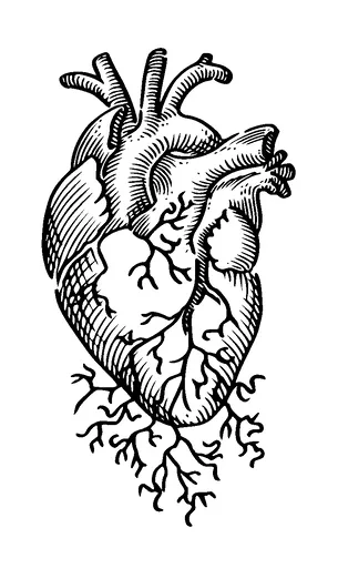 Real Heart Tattoo Meaning, PNG and SVG