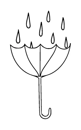 Reverse Umbrella Tattoo Meaning, PNG and SVG