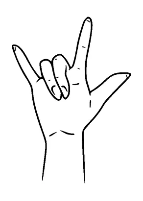 Rock On Hand Tattoo Meaning, PNG and SVG