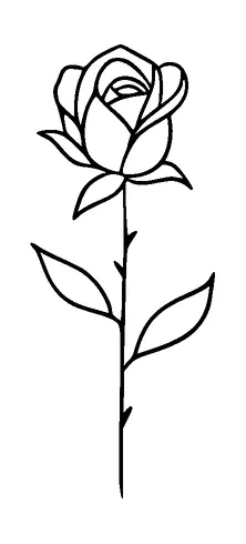 Rose Tattoo Meaning, PNG and SVG