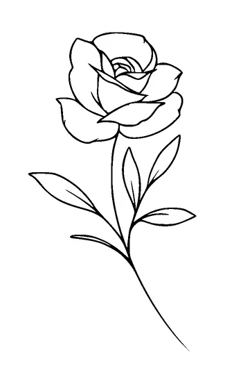 Rose Tattoo Meaning, PNG and SVG