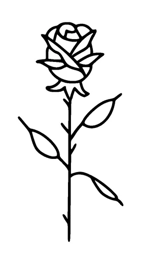 Rose Tattoo Meaning, PNG and SVG