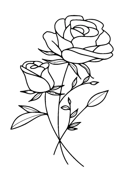 Roses Tattoo Meaning, PNG and SVG