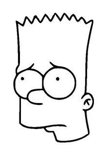 Sad Bart From Simpsons Tattoo Meaning, PNG and SVG