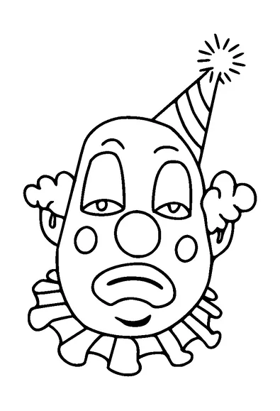 Sad Clown Head Tattoo Meaning, PNG and SVG