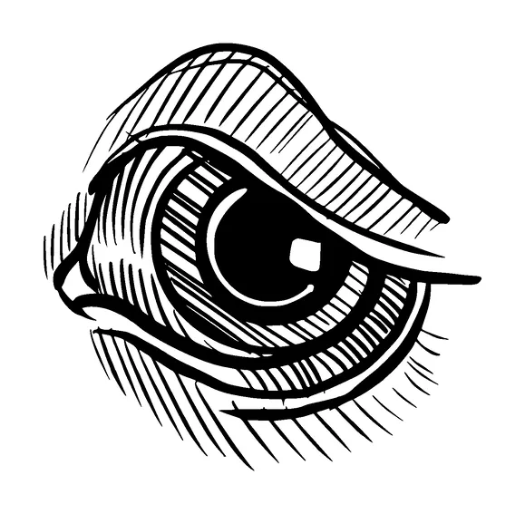 Sad Eye Tattoo Meaning, PNG and SVG