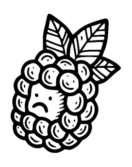 Sad Raspberry Tattoo Meaning, PNG and SVG