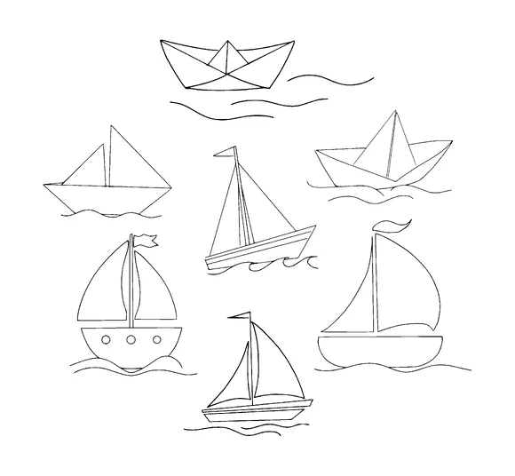 Sailboat Tattoo Meaning, PNG and SVG