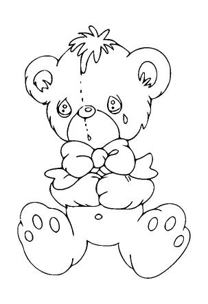 Scared Teddy Bear Tattoo Meaning, PNG and SVG