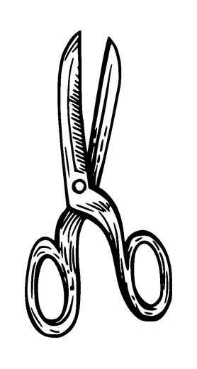 Scissors Tattoo Meaning, PNG and SVG