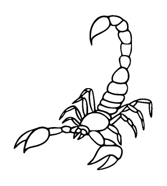 Scorpion Tattoo Meaning, PNG and SVG