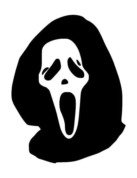 Scream Mask Tattoo Meaning, PNG and SVG