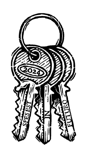 Set Of Three Keys Tattoo Meaning, PNG and SVG