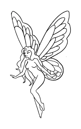 Sexy Fairy Tattoo Meaning, PNG and SVG