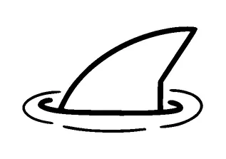 Shark Fin In Water Tattoo Meaning, PNG and SVG