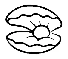 Shell With Pearl Tattoo Meaning, PNG and SVG