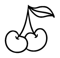 Simple Cherry Tattoo Meaning, PNG and SVG