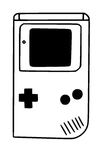 Simple Old Gameboy Tattoo Meaning, PNG and SVG