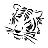 Simple Tiger Head Tattoo Meaning, PNG and SVG