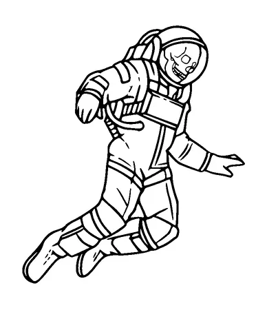 Skeleton In Space Suit Tattoo Meaning, PNG and SVG