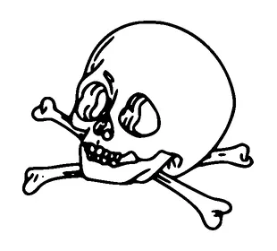 Skull And Cross Bones Tattoo Meaning, PNG and SVG