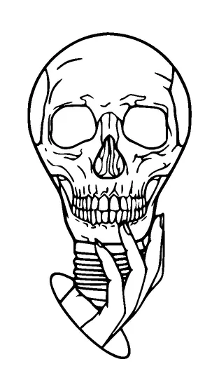 Skull In Lightbulb Tattoo Meaning, PNG and SVG