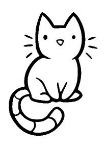 Small Cute Cat Tattoo Meaning, PNG and SVG