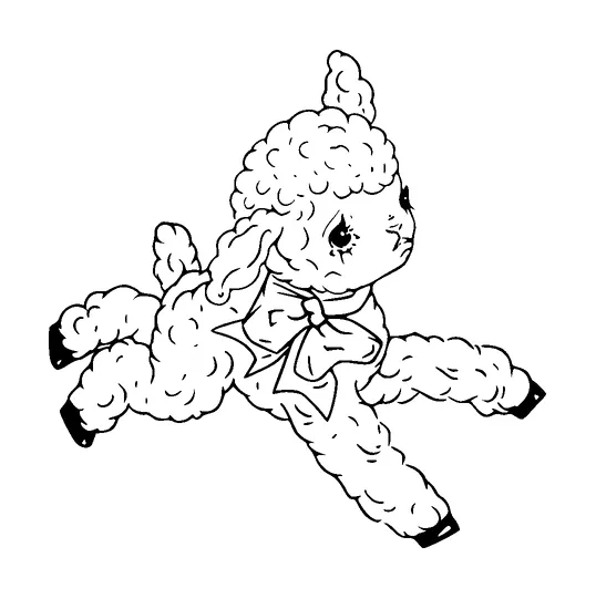 Small Cute Lamb Tattoo Meaning, PNG and SVG