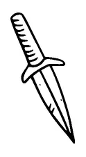 Small Dagger Knife Tattoo Meaning, PNG and SVG