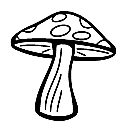 Small Mushroom Tattoo Meaning, PNG and SVG