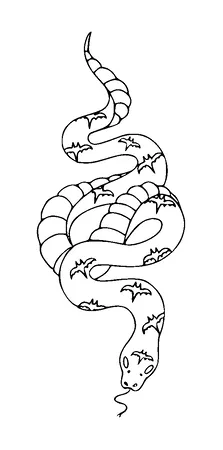 Snake Tattoo Meaning, PNG and SVG