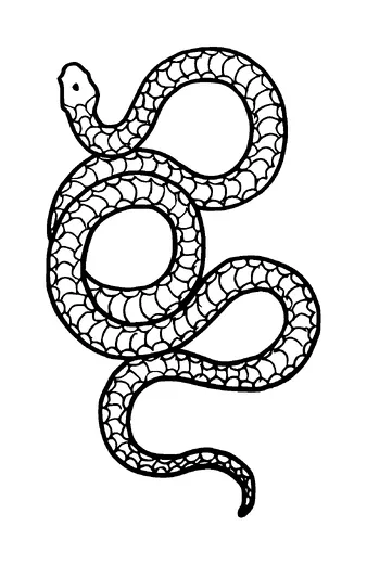 Snake Tattoo Meaning, PNG and SVG