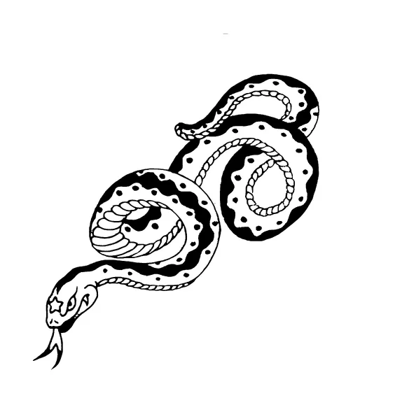 Snake Tattoo Meaning, PNG and SVG