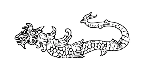 Snake Like Dragon Tattoo Meaning, PNG and SVG