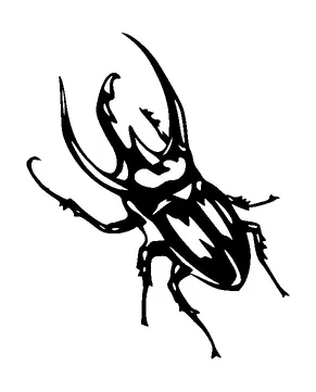 Stag Beetle Tattoo Meaning, PNG and SVG