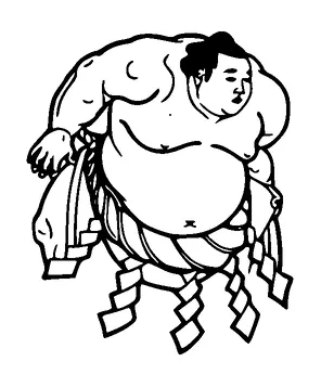 Sumo Wrestler Tattoo Meaning, PNG and SVG