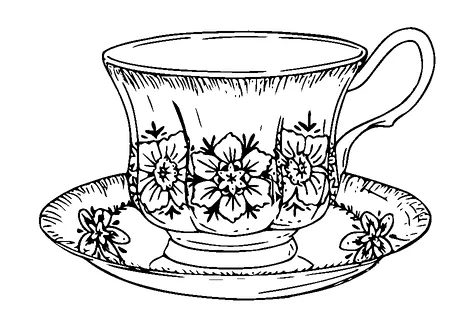 Tea Cup Tattoo Meaning, PNG and SVG