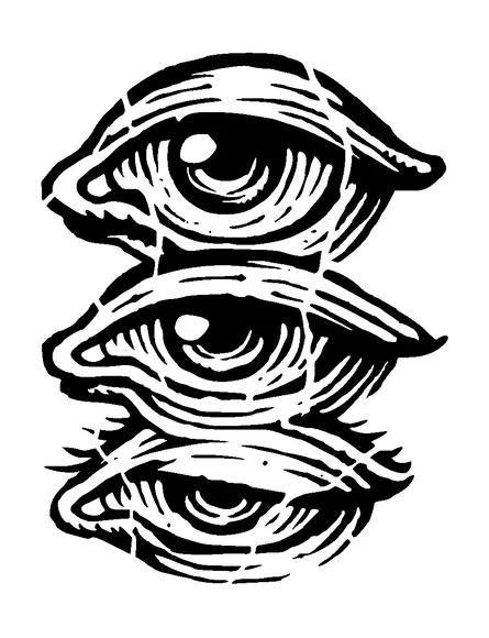 Three Eyes Tattoo Meaning, PNG and SVG