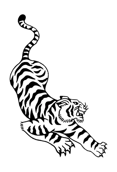 Tiger Tattoo Meaning, PNG and SVG