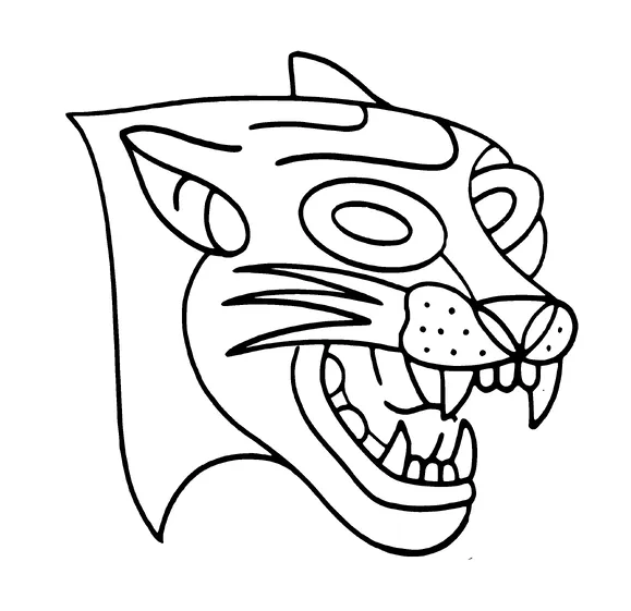 Tiger Head Tattoo Meaning, PNG and SVG