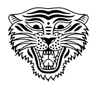 Tiger Head Tattoo Meaning, PNG and SVG