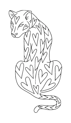 Tiger With Hearts Tattoo Meaning, PNG and SVG