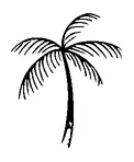 Tiny Palm Tree Tattoo Meaning, PNG and SVG